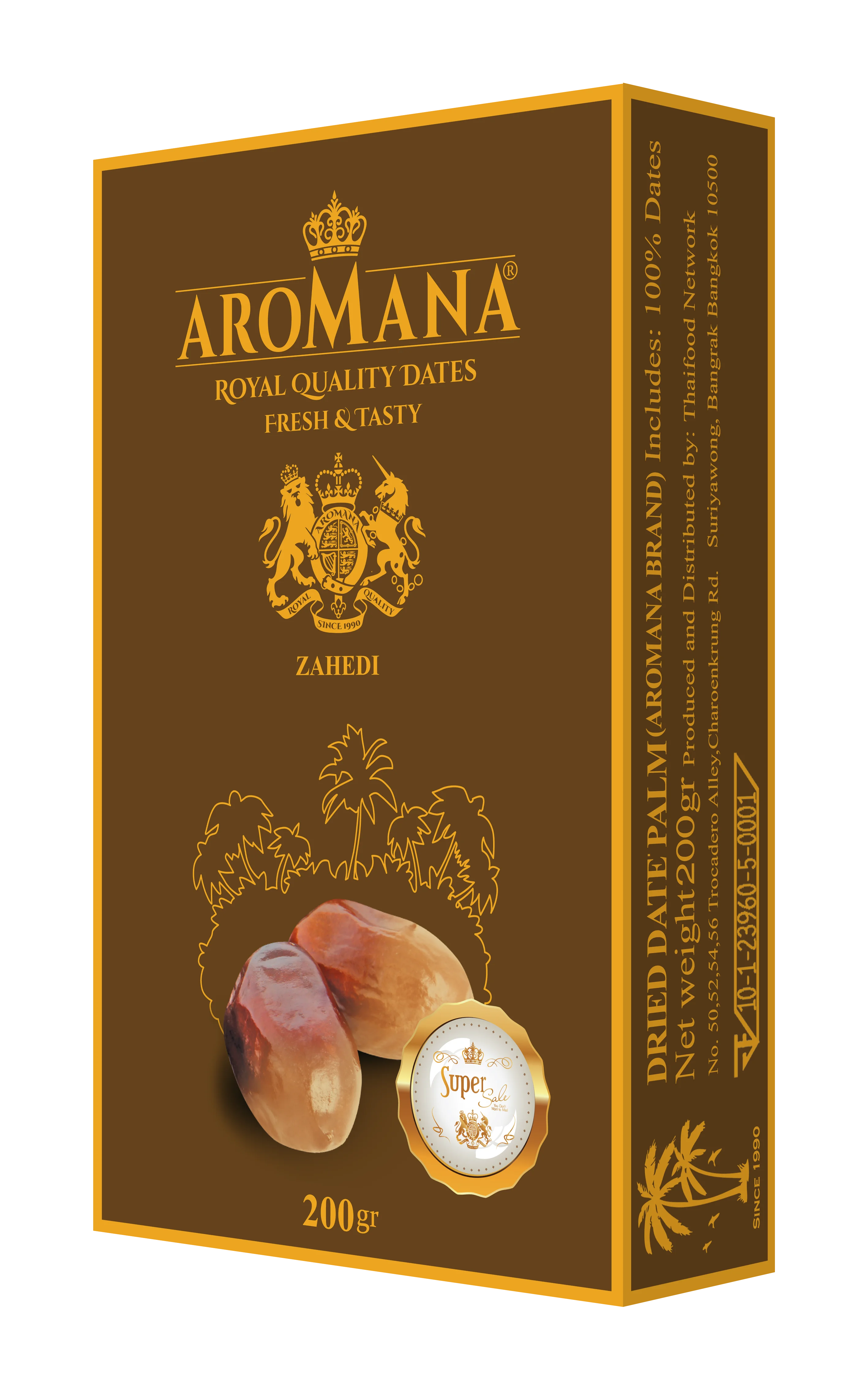 Brand New Organic Products Dried Tropical Exotic Fruit Aromana 200gr Zahedi Dates Healthy Snack Premium Package High Quality