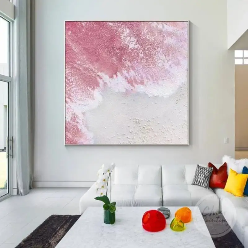 Home Decor Modern Abstract Nordic Pictures Wall Art Canvas 3d Gold Foil Texture Resin Hand Made Wall Art from India