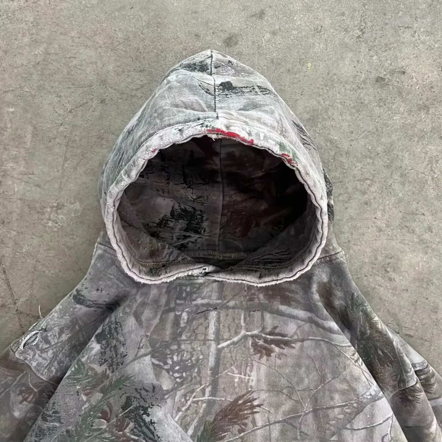 Vintage Printed Camouflage Hoodie For Men Custom Long Streetwear For Hunting Made With Logo Pattern For Winter Camo Hoodie