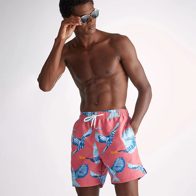 Mens Summer Sports Swimwear swimming short pants men beach surfing  swimming trunks lining sand wear