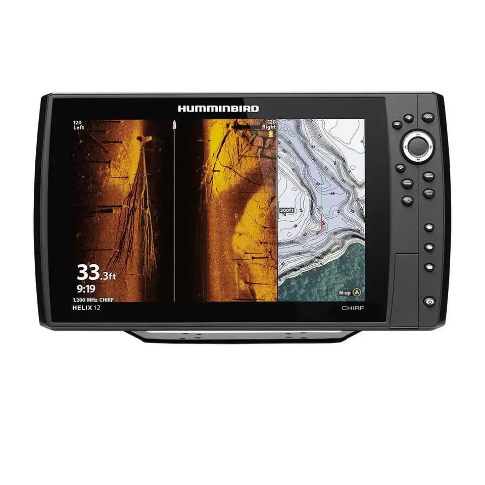 Бесплатная доставка для Humminbird HELIX 12 CHIRP MEGA SI Fishfinder/GPS Combo G3N w/преобразователь