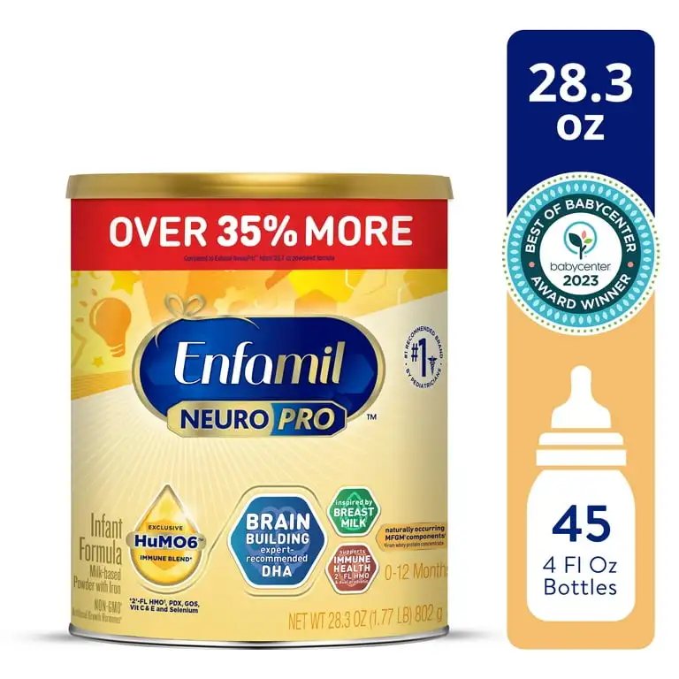 Бестселлеры детских смесей Enfamil NeuroPro детское питание на основе молока рекомендованное экспертом омега-3 дха для наращивания