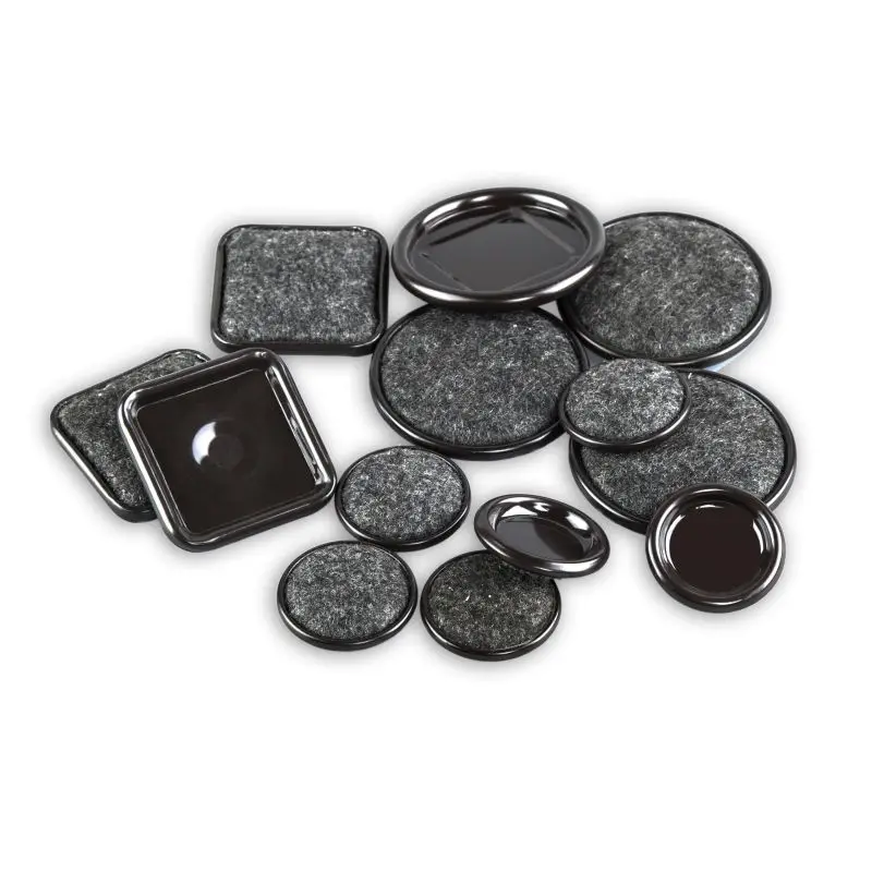 High Quality Custom Furniture Felt Pads Various Shapes Anti-Sliding Floor Cups Plastic Foot Protector with Rubber Cup