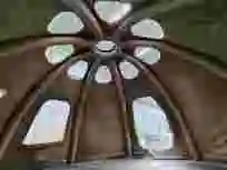 OEM factory waterproof windproof polyester fabric outdoor Luxury glamping Inflatable Tent