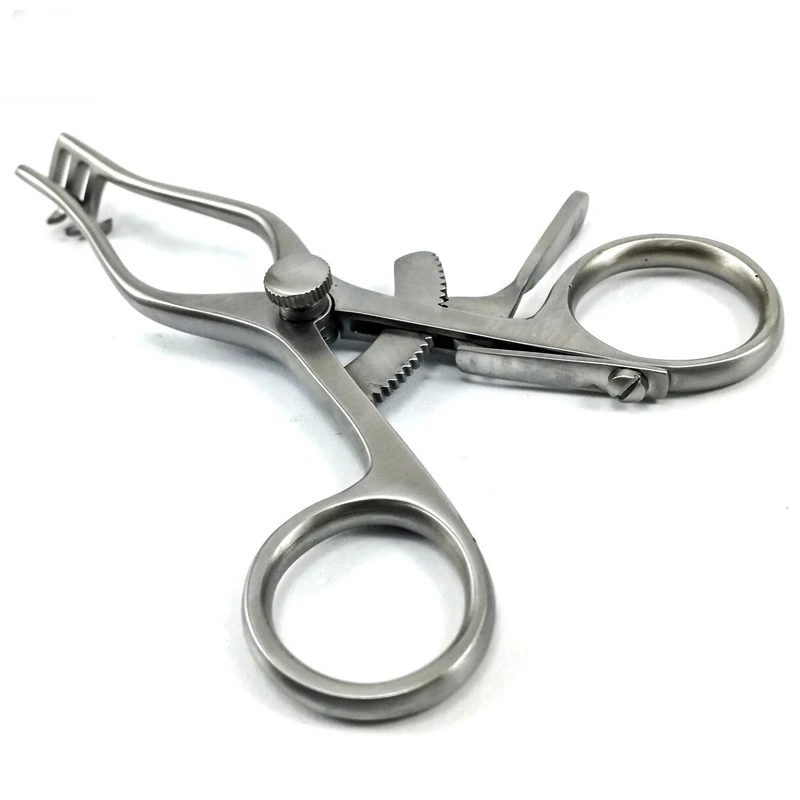 Stainless Steel WEITLANER Retractor 3x2 Prongs, Dilators Mastoid Retractors Adjustable & Automatic Fixation Hook Skin Retractor