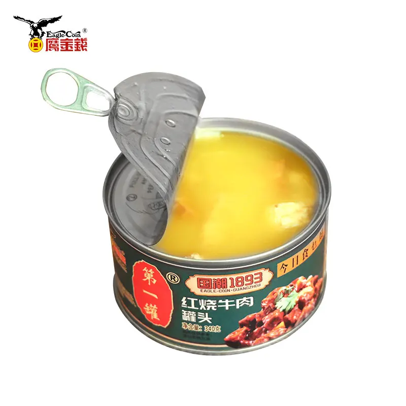 Высокое качество тушеная говядина в соусе консервированное мясо мгновенная пища говядина Дешевое консервированное мясо конкурентоспособная цена говядина консервированное мясо