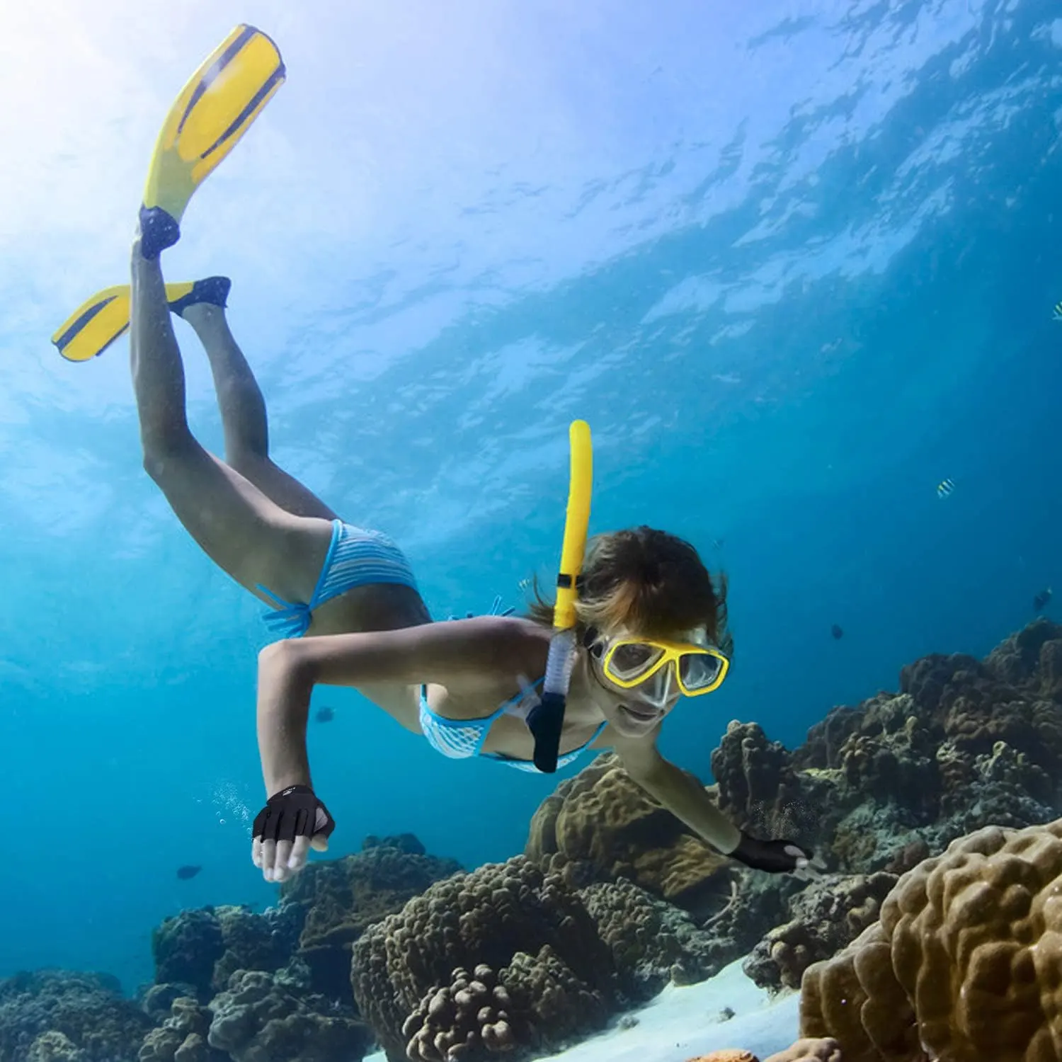 SAILING GLOVES STICKY Palm Gripy Glove Yachting Kayak Canoe Dinghy Fishing Short Finger Multi Colors