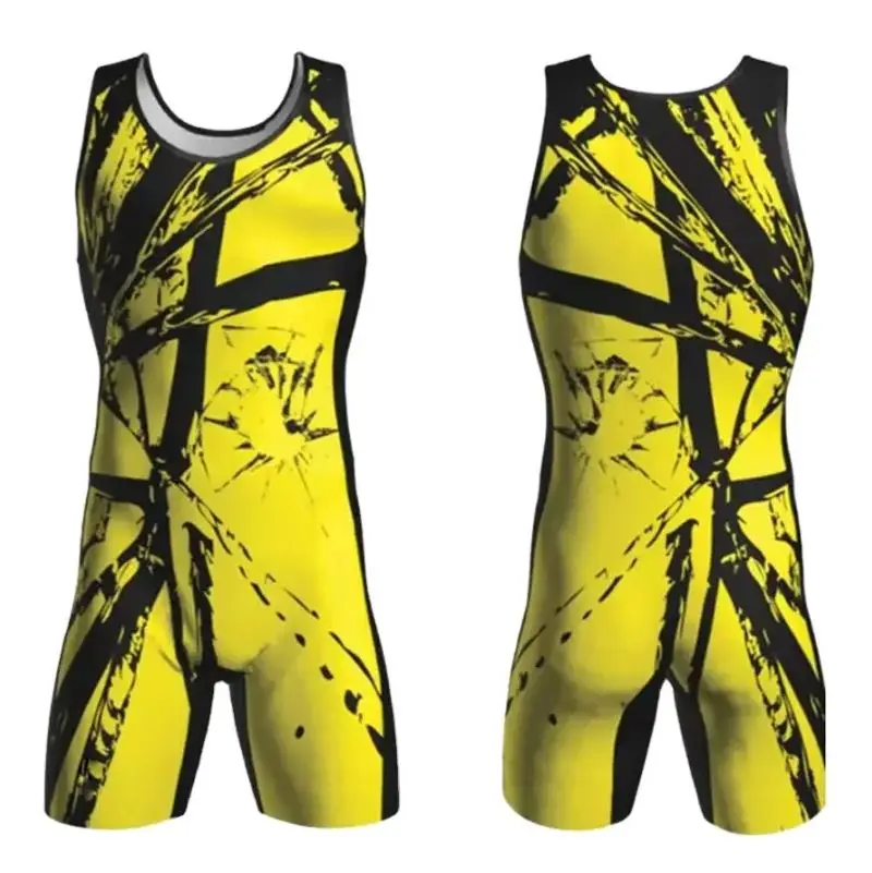 Top selling team standard high quality powerlifting wrestling singlet Custom Spandex Wrestling Singlet