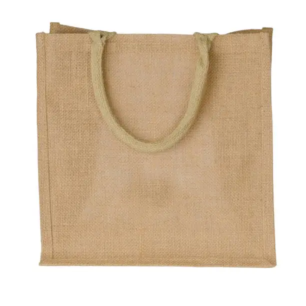 Eco Friendly Jute bag Shopping Tote Bag With Leather Handle Burlap Jute Shoulder Bag in reasonable price
