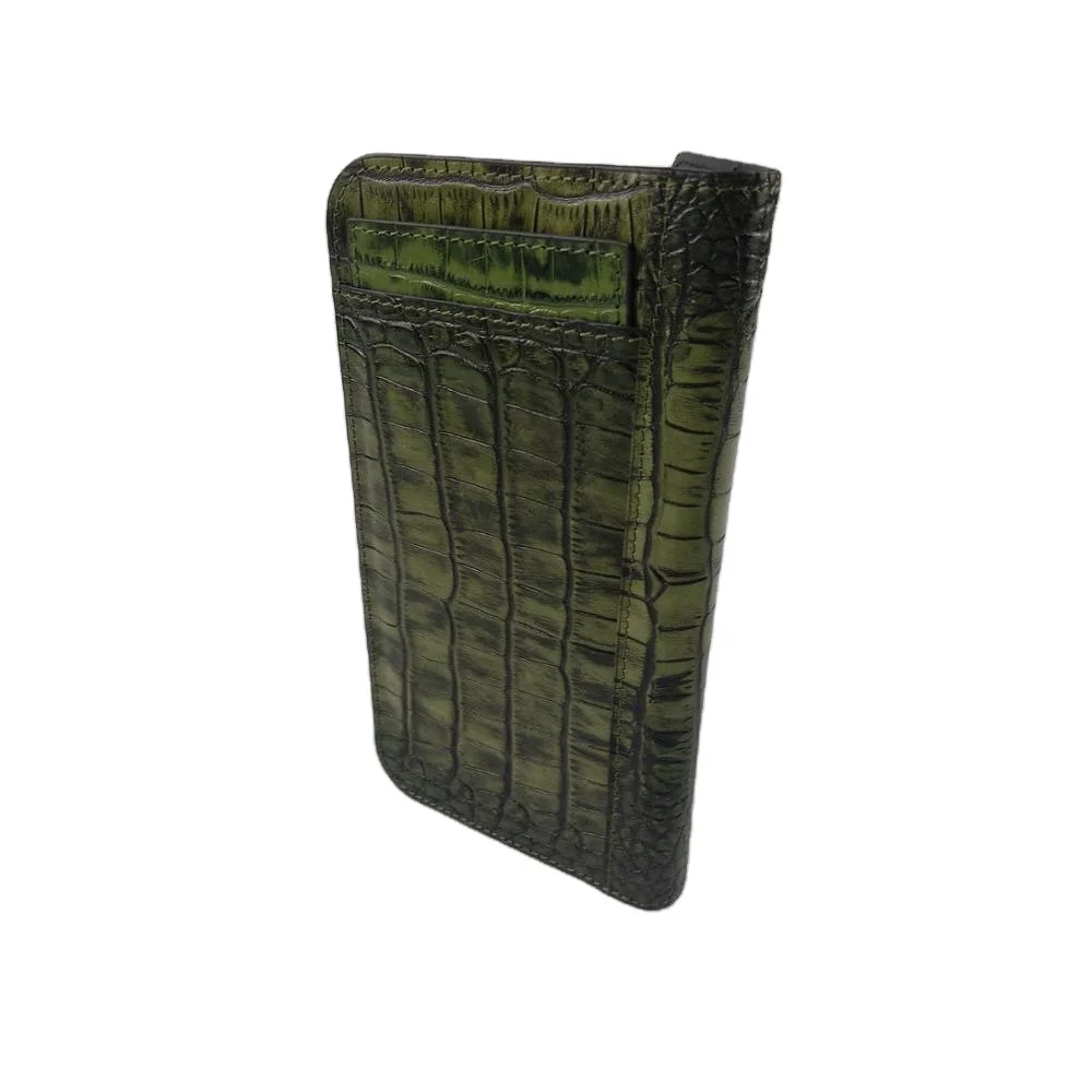 Italian Wallet Made in Turkey Leather Men Green Shiny Colour Leather Latest Trends