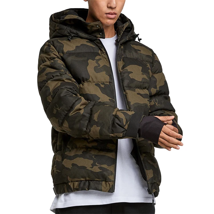 Superior Quality New Arrival Adjustable Camouflage Camo Price puffer jacket Factory Direct wholesale Puffer jacket for men