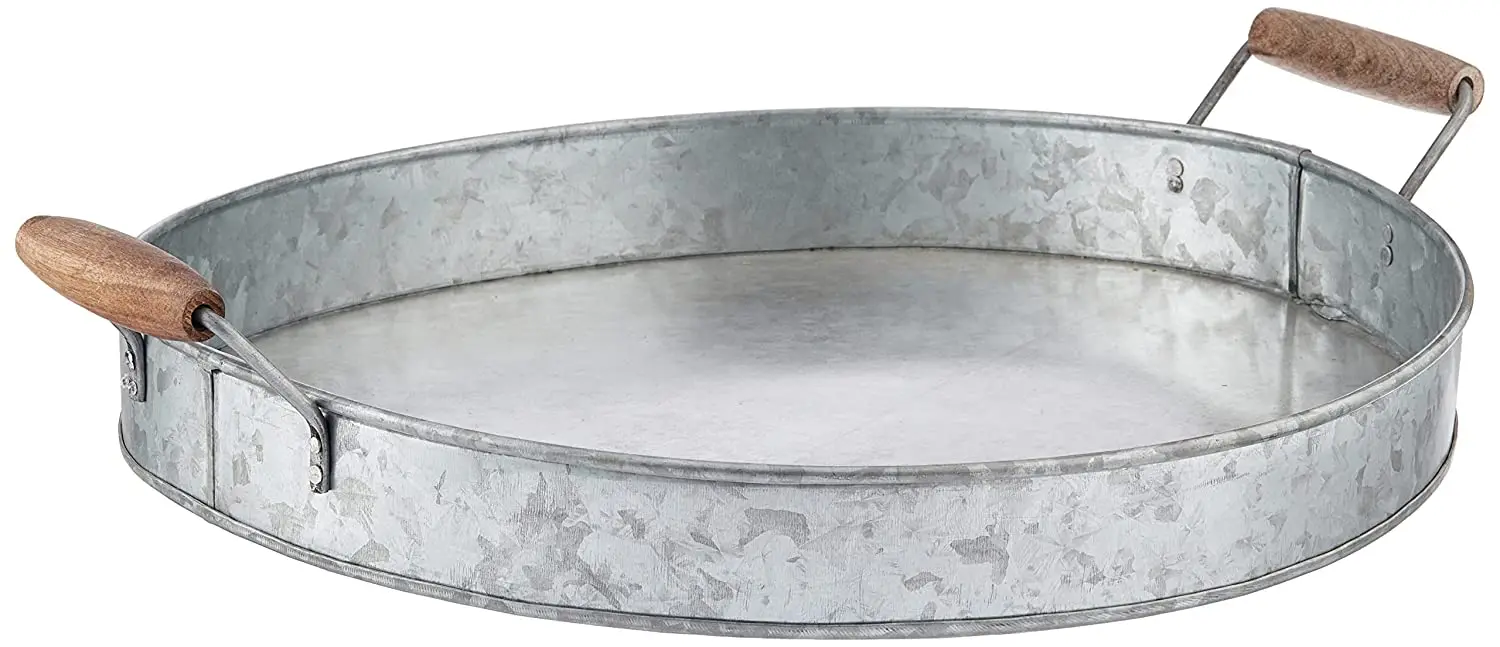High Quality Material Serving Tray Wedding Shallow Dinner Baking Trays Fruit Food Serving Tray Multiple Design Available