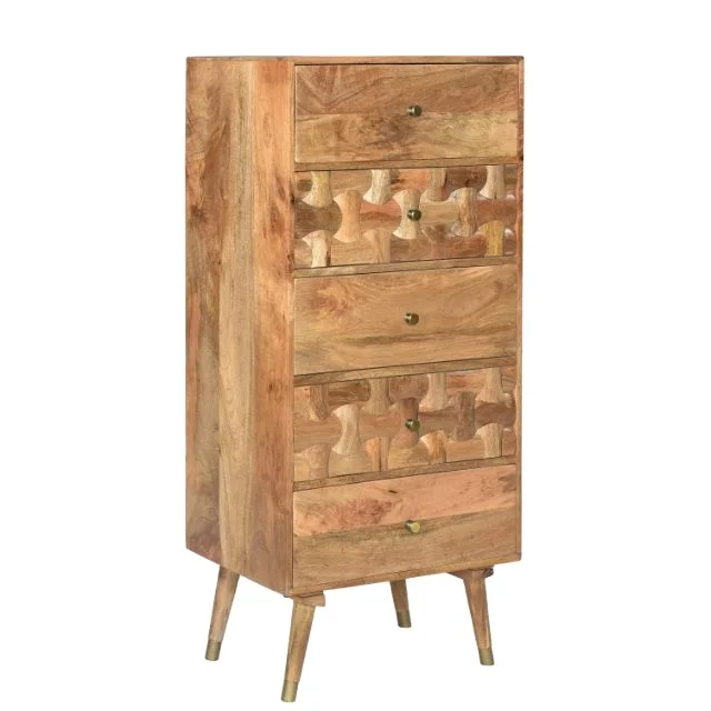 Modern Clio Collection Designer Natural Finish For Dining Living Room Drawer Manufacturer Furniture