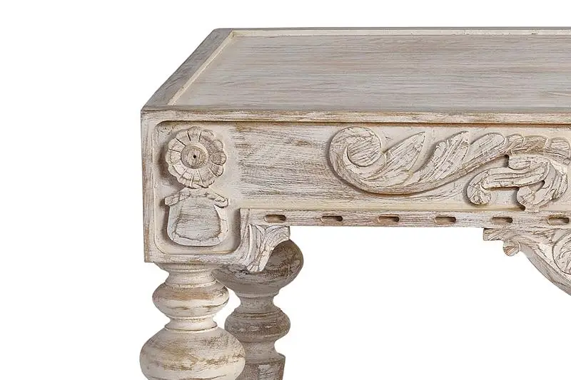 Custom furniture european-style retro do old fashion high-end carved mango wood coffee table