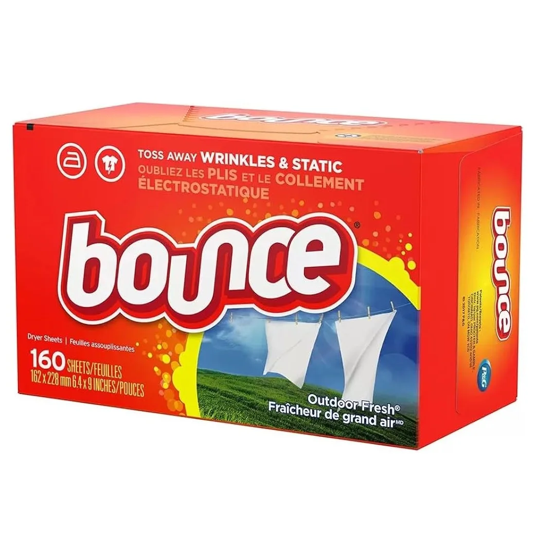 Wholesale Price Bounce Fabric Softener Dryer Sheet Outdoor Fresh 320 Count Bulk Stock Available For Sale
