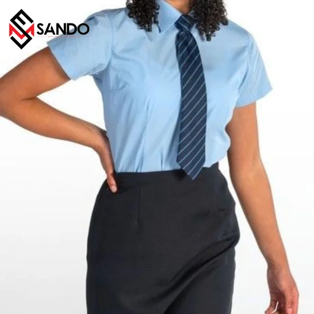 Wholesale Custom logo Two Pieces school uniforms Polyester/Cotton School Uniform Shirts womens skirts school supplies for girls