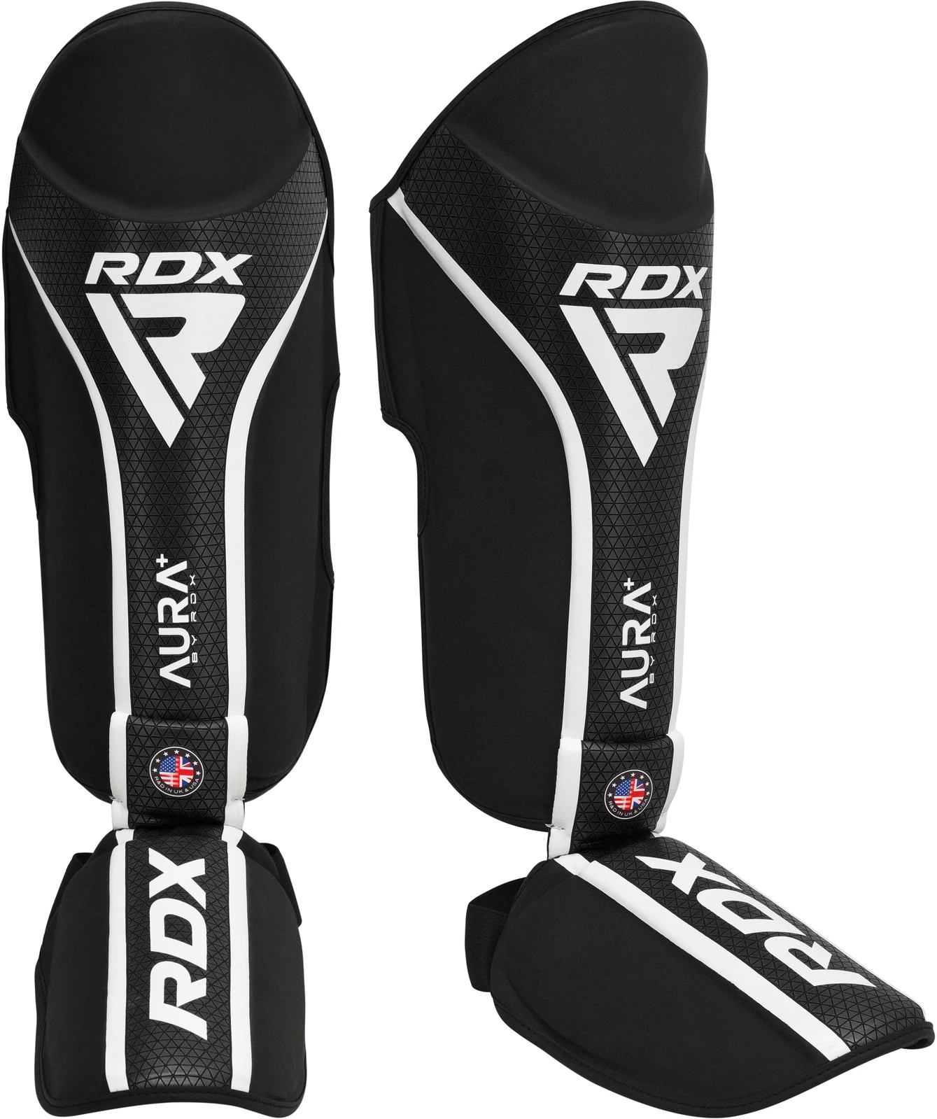 High Quality Leather Pro Gel Shin Instep Pads MMA Leg Foot Guards Muay Thai Kick Boxing