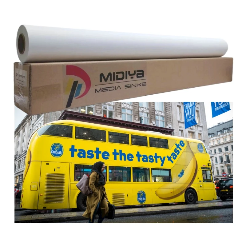 Wholesale vinyl sticker material glossy matte vinyl white pvc printing self adhesive vinyl roll