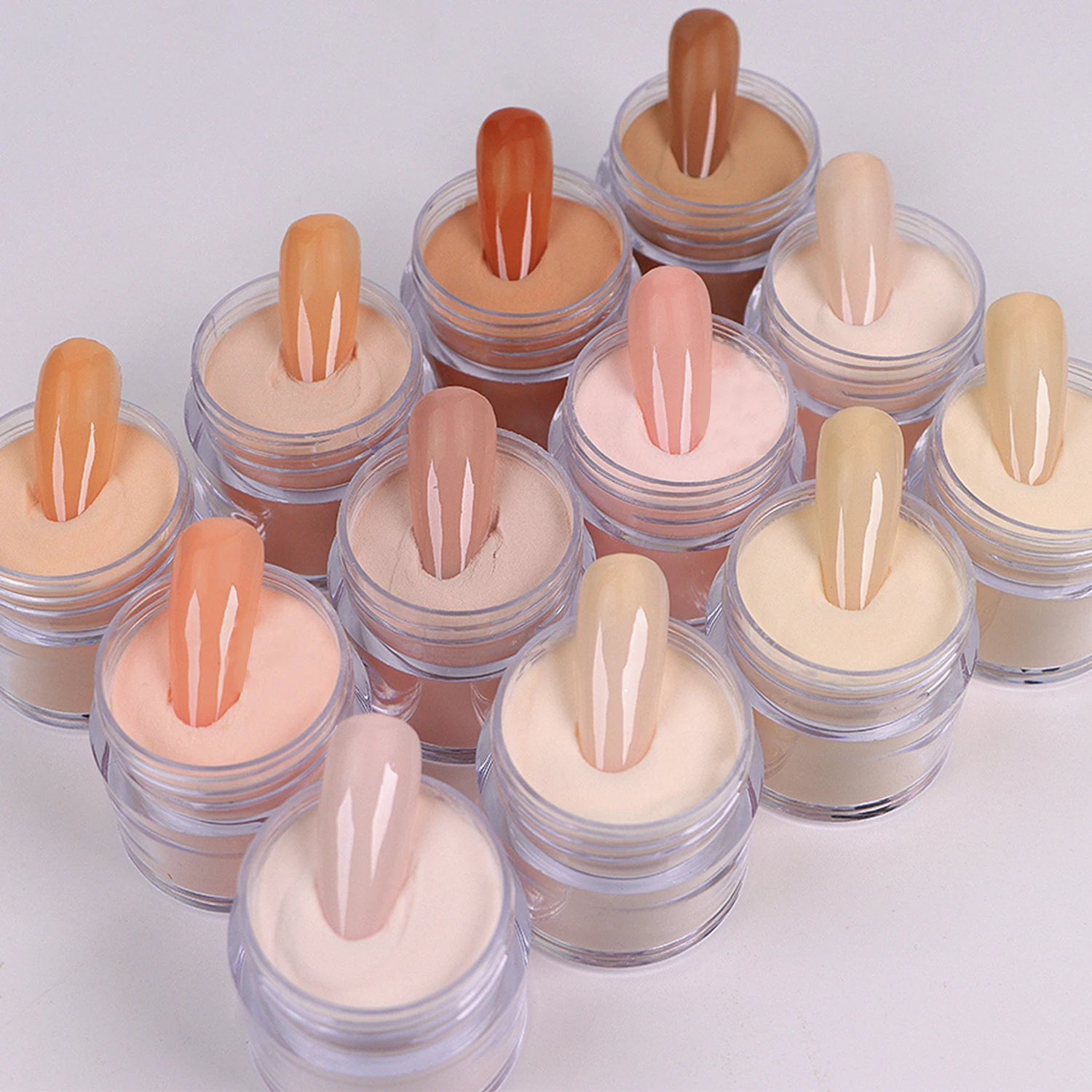 30ml 50ml Acrylic Powder Nude Color Milky Pink Manicure Powder mirror powder