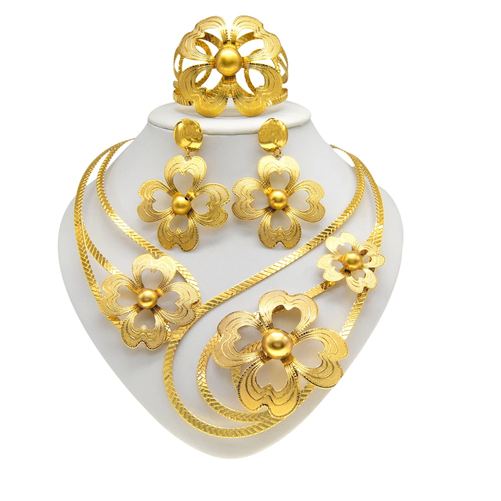 Zhuerrui горячая Распродажа бразильский Золотой Дельфин Дизайнерские Ювелирные наборы женские аксессуары ожерелье подарок на день Святого Валентина NH00050