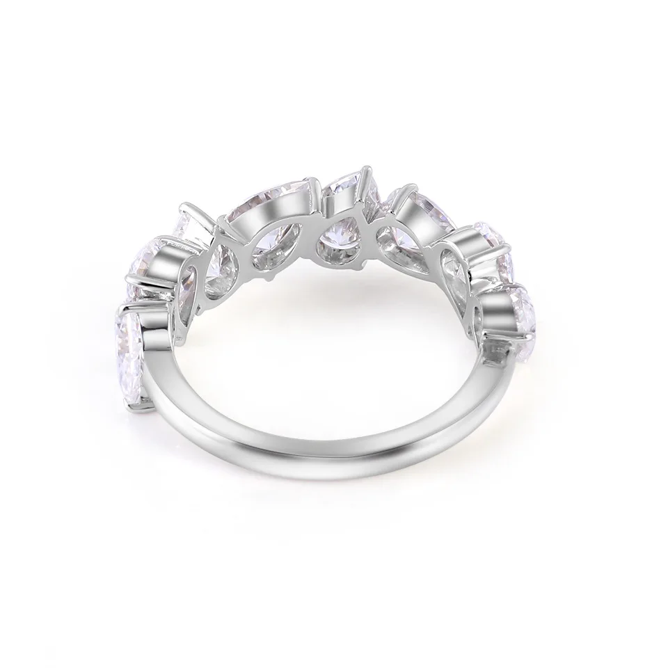 Lerca Hot Sale Pass Diamond Tester 4x6mm Pear cut Wedding Band 10k 14k 18k Solid Yellow Gold Engagement Moissanite Diamond Ring