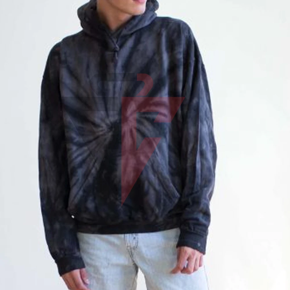 High Quality Oversized Custom Screen Print Tie Dye Heavy Weight Men Hoodie / Streetwear Basic Hoodie