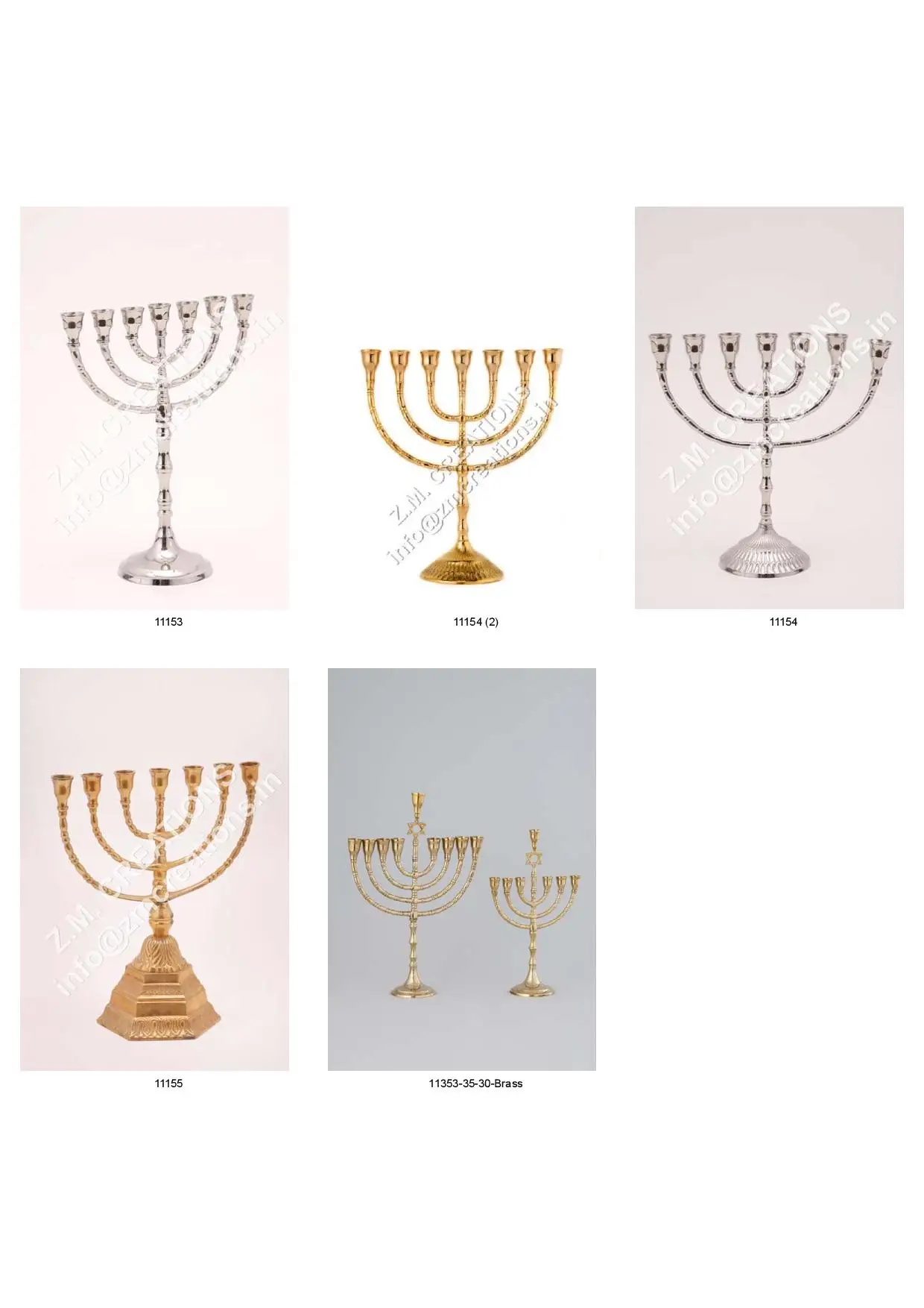 Brass Menorah Small Size High Quality Israel Jerusalem Judaica Menorah Seven Branches Candle Holders Menorah
