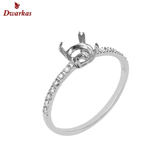 Custom wholesale fashion mountain ring 925 sterling silver handmade prong setting semi mount rings ready stock wholesale