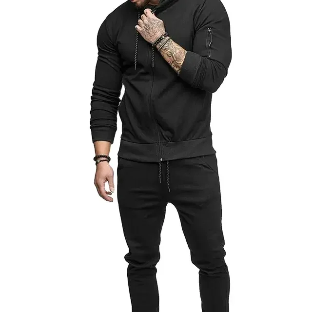 Men Slim Fit Tracksuit /Men Sweatsuit Custom Made Jogging Suit For Men Sports Tracksuit