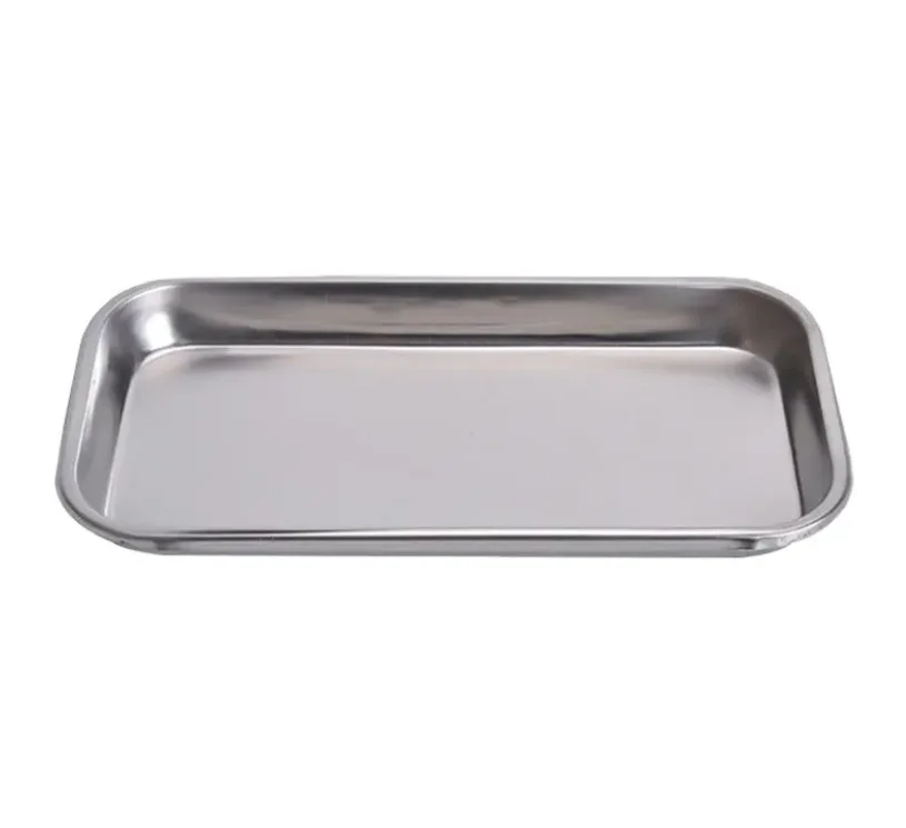 Dental Stainless Steel Medical Tray Square Plate tools tray Instrument Tool operation tray surgical