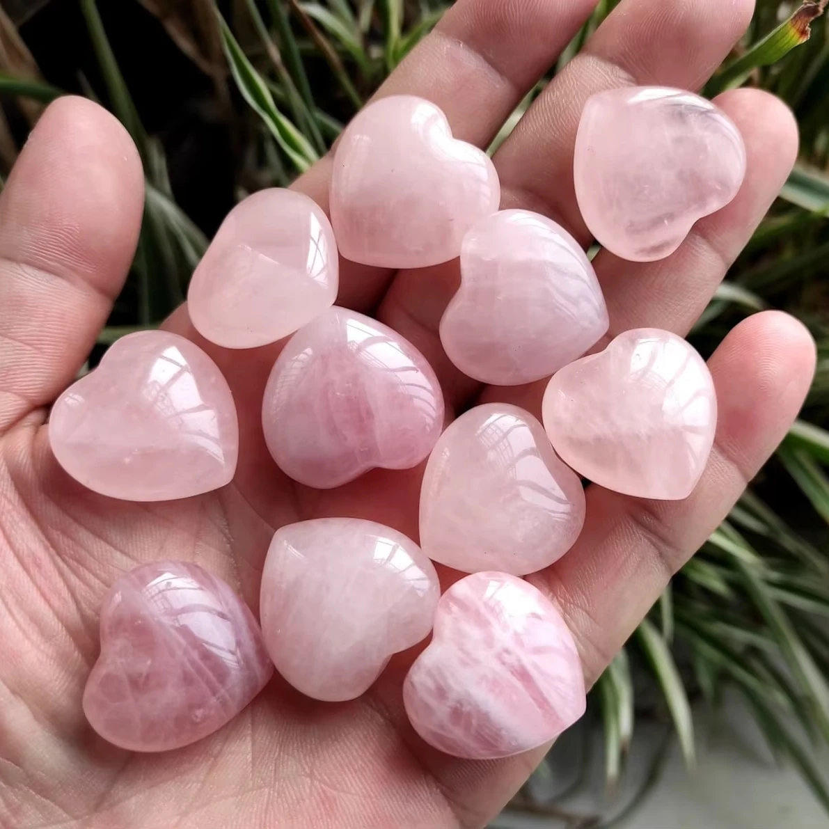 Natural Finest Quality Rose Quartz Rose Cut Flat Back Gemstone  Pink 10 pcs  Lot For Jewelry  Making Pendant