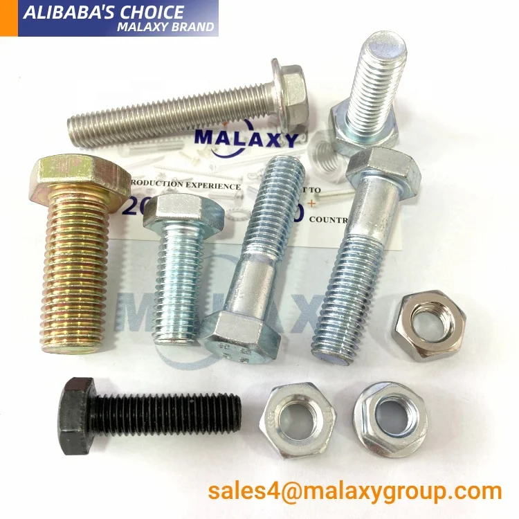 Malaxy Ansi/asme B18.2.1 Astm A307 класс 2/5/8 2 Гальванизированный шестигранный болт Unc Q195 (фут) (pt)