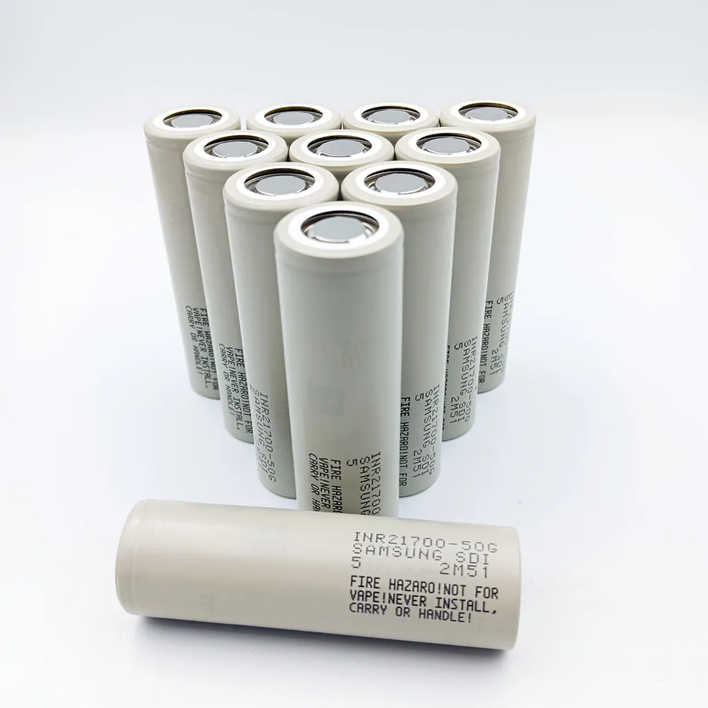 Натуральная аккумуляторная батарея Samsung 21700 4800 мАч 5000 INR21700-50G 3 6 В высокая скорость мытья посуды