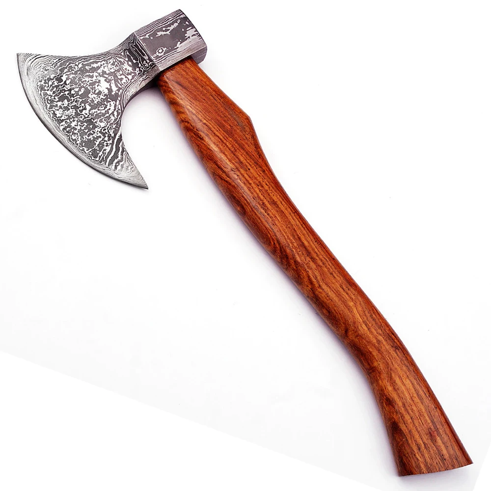 Damascus Steel Material Damascus Axe With Custom Sizes Available | 100% High Quality Damascus Axe For Sale