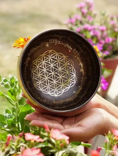 hand made spiritual singing bowl for beginner practice sound meditation spiritual tibetan bell meditation bowl