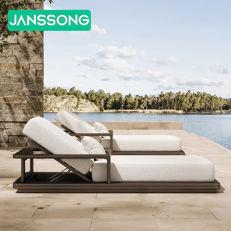Outdoor Lounge Chair Outdoor Patio Lounge Set Villa Outdoor Lounge Set Resort Furniture Set Luxury Hotel Aluminum Pool Chairs