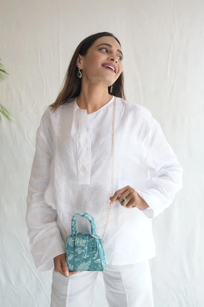 Midnight Dream Blockprinted Chiq Bag Premium luxury Women Mini Bags Made in India Product from Indian Manufacturer and Exporter