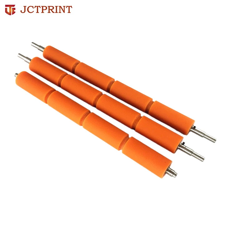 Rubber roller out feed for wood planer for paper making