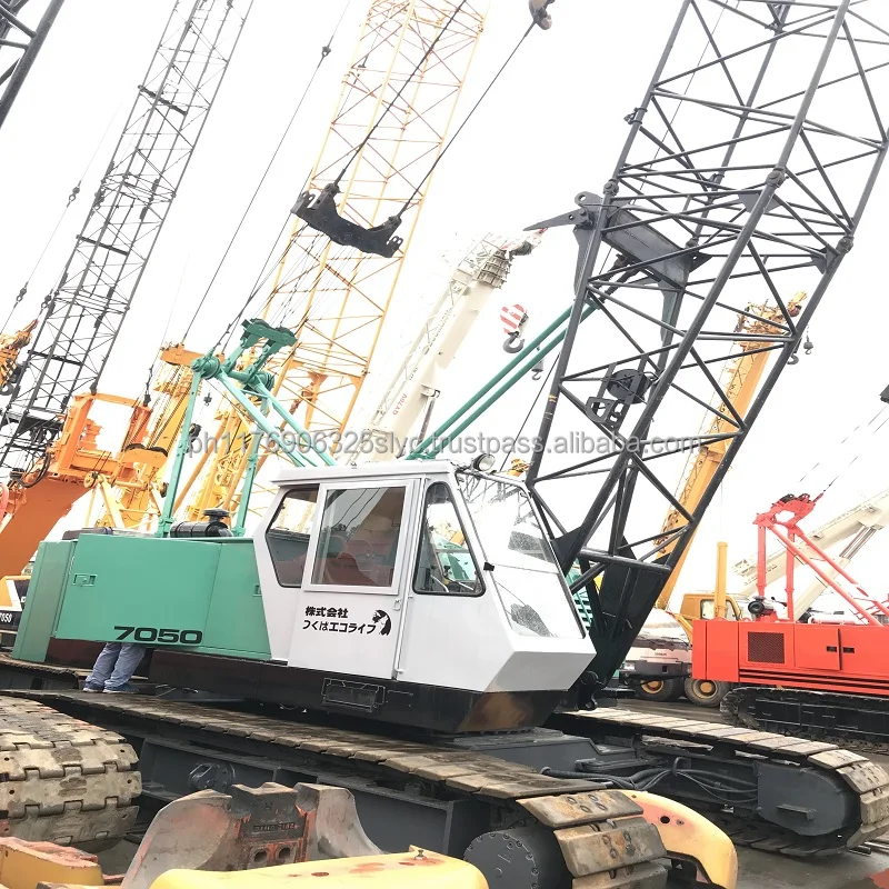 kobelco 7055 used crawler crane, Hitachi & Kobelco 7050 /Sumitomo 50ton 55ton 60ton 70ton 80ton 100ton Japan Orginal Crane