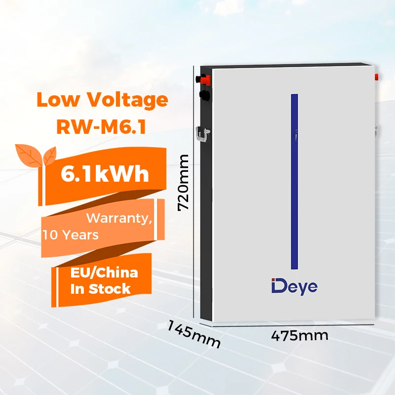 EU Rack Mounting 5.12KWh LiFePO4 Battery Deye 100 Ah BOS-GM5.1 Deye Lithium Batteries 5KW with BMS Management System