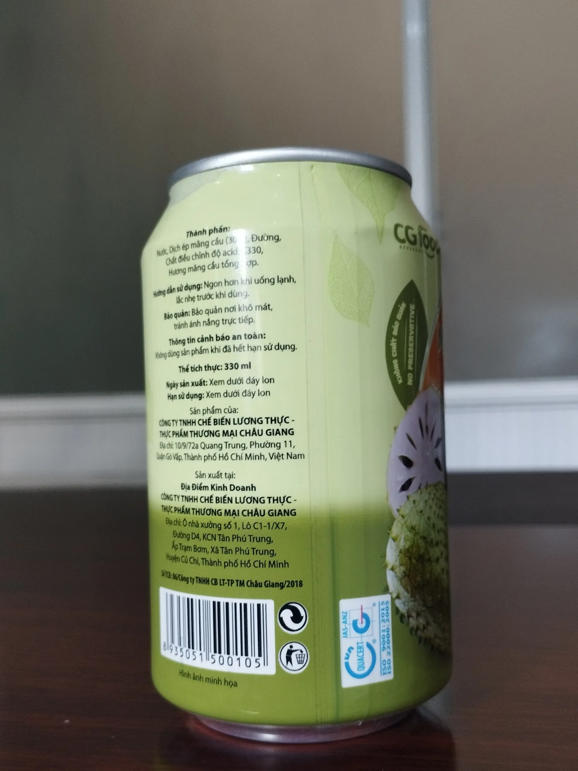 Natural Soursop juice Wholesale in 330ml Aluminum can Best Soursop flavor