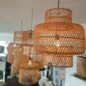 Natural Rattan Lamp Hot Selling  Made In INDIA Hanging Pendent Home decor