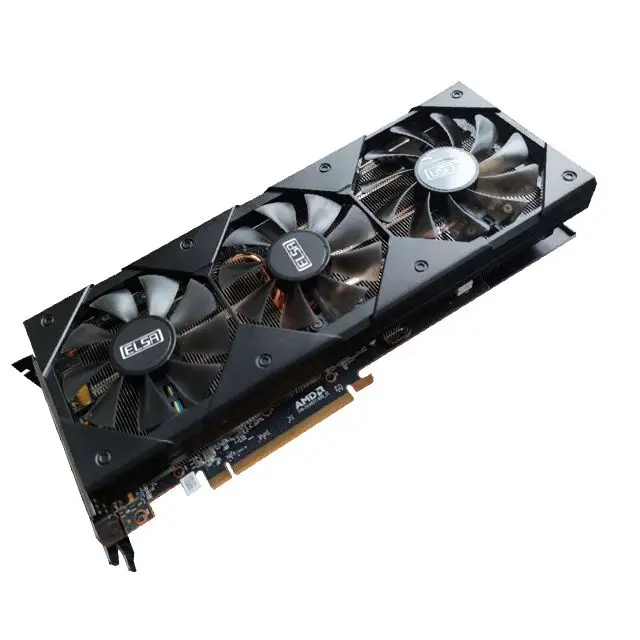 Wholesale black color graphics card 5700XT 8G GDDR6 GPU card three fans for gaming