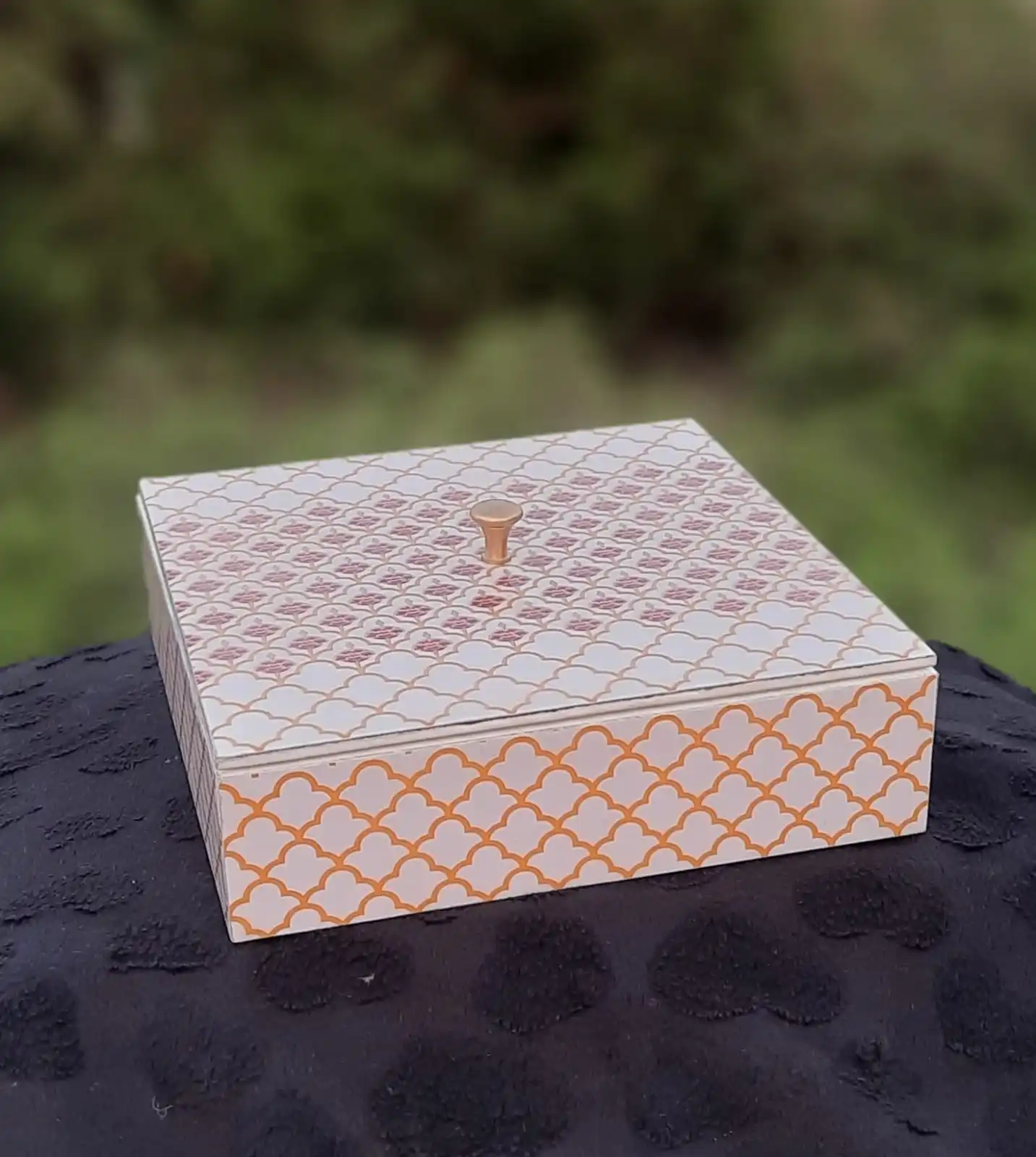 Бамбуковая деревянная коробка для сухих фруктов пустая хранения 4 отсека упаковочная орехов питарика миндаля и кешью