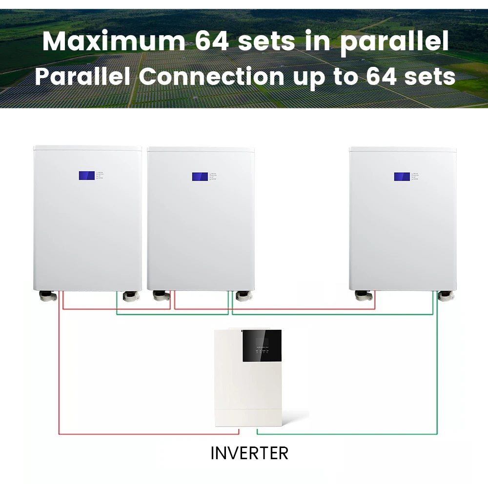 Smart Lithium Ion Battery 12kwh 48v Lifepo4 Battery Pack For Solar System 250ah Battery 48v