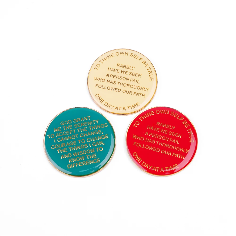 Custom Logo Challenge Coin Newly Styled Modern Zinc Metal Coin with Glitter and Epoxy Casting Technique for Business Gift