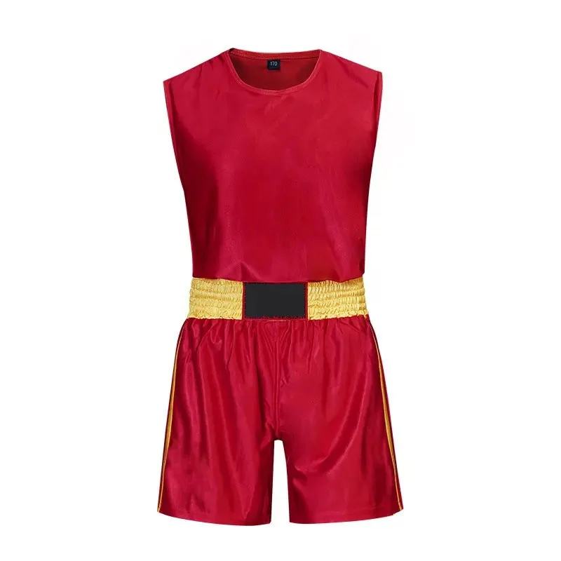 2014 Boxing Uniform Sanda Suit Adult Kids Muay Thai Shorts Kongfu Uniform Wushu Clothing Martial Arts Performance