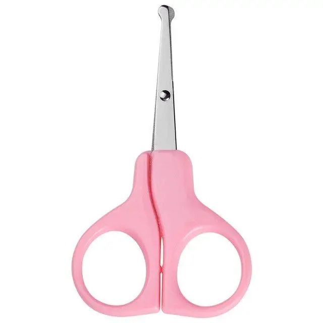 Oem Wholesale Baby Nail Scissors Multifunctional Anti Rust Durable Safety Baby Scissors with soft handle