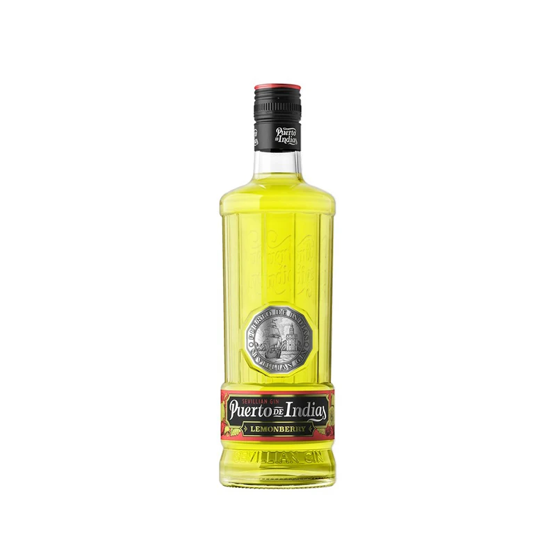 Gin Puerto de Indias Lemonberry Premium gin Alcoholic Beverage Glass Bottle Liquor 70cl 37,5%
