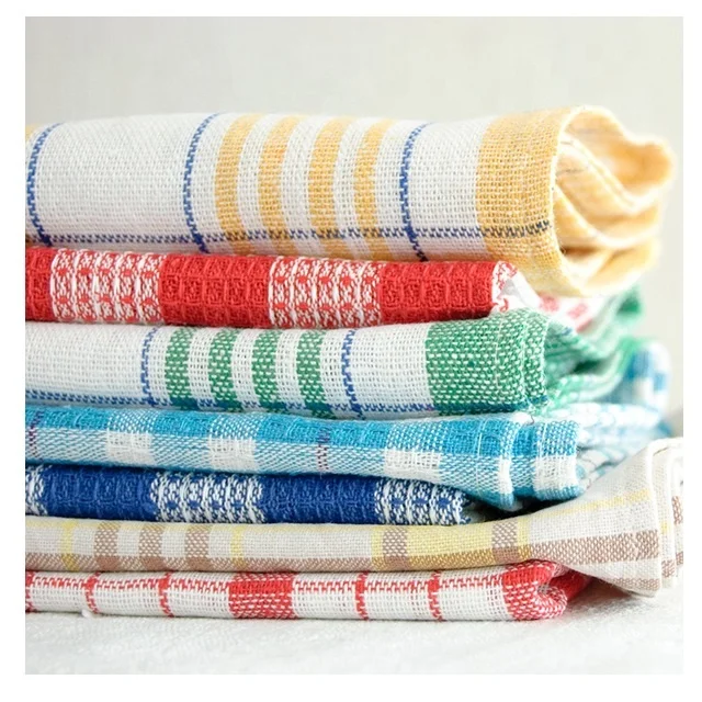 High Quality Woven Cotton Small Kitchen Tea Towel Dish Cloth